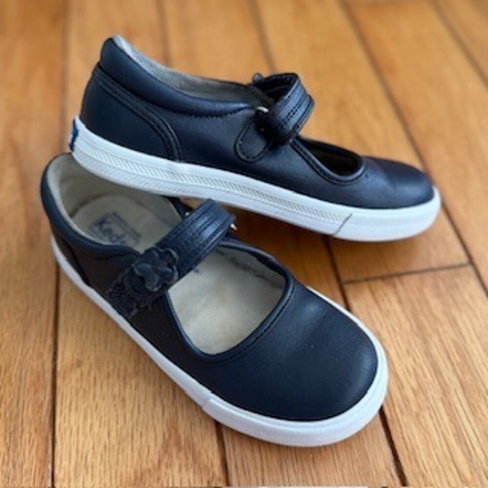 Keds Kids Ella Leather Mary Jane Sneakers - Navy Blue - US Size 11.5M